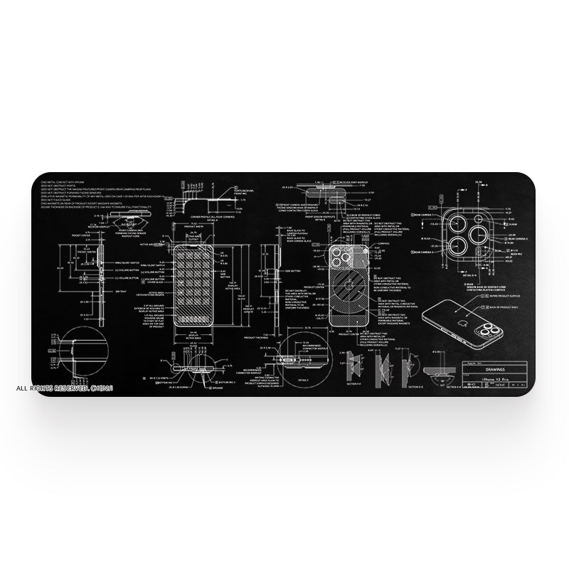 Desk Mat Design iPhone/Gun – Home Home Plus