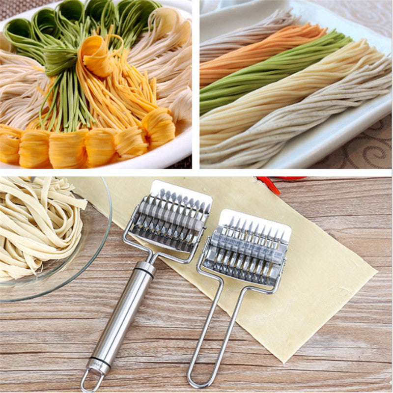 Manual Noodle Cutter Stainless Steel Roller Noodle Maker Fast Food