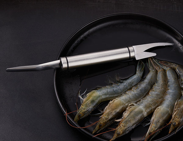 Multifunctional stainless steel shrimp floss knife,peel shrimp shells